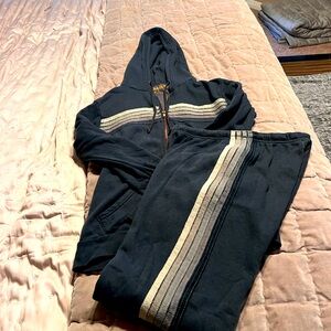 Aviator Nation Sweatpants Sweatshirt Set Size S M